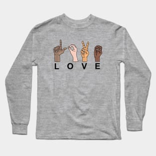 LOVE IN SIGN LANGUAGE Long Sleeve T-Shirt